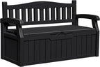 Greesum 80 Gallon Outdoor Storage Bench, Resin Patio Furniture by BuynowfromGreesum