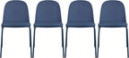 2xhome Parent Modern Stackable Armless Dining Chair | Plastic Shell Seat by 2xhome