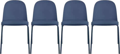 2xhome Parent Modern Stackable Armless Dining Chair | Plastic Shell Seat by 2xhome