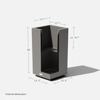Veradek Block Series Pedestal Planter - Image 3