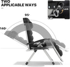 MoNiBloom Reinforced Zero Gravity Chair, Folding Pool Beach Lounger, Portable - Image 8
