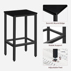 Bar Stools, 2-Piece Dining Stools, 25.8-Inch Height, Rectangular Industrial Bar - Image 6