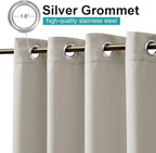 NICETOWN Outdoor Curtains for Patio Waterproof Extra Wide 84", 2 Panels Sun - Image 2