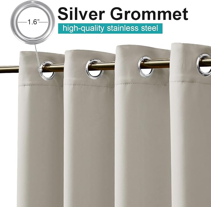 NICETOWN Natural Outdoor Curtains - Image 2