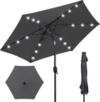 Best Choice Products 7.5ft Outdoor Solar Market Table Patio Umbrella by BestChoiceProducts
