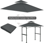 Grill Gazebo Replacement Top, 5 * 8 Outdoor BBQ Top Cover, Double Layer BBQ - Image 6