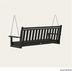 POLYWOOD GNS60BL Vineyard 60" Outdoor Swing - Image 5