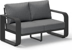 Aluminum Outdoor Patio Couch Loveseat, Oversized Patio Sofa by Oasbira