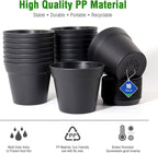 WOUSIWER 16 Pack 6 inch Plastic Planters - Image 7