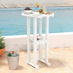 Sundale Outdoor 39 Inches Height Adirondack Bar Table, Patio HDPE Pub Height - Image 2