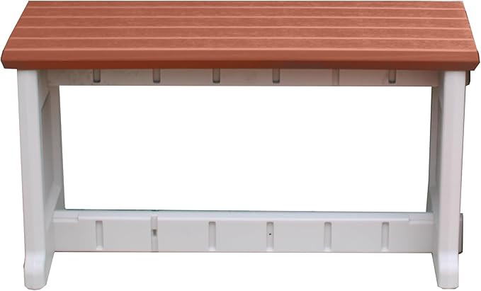 Bench, 1 Pack - Proudly Made in The USA, Click and Lock Hardware-Free Assembly by LeisureAccents