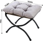 15" Foldable Foot Stool Ottoman - Image 7