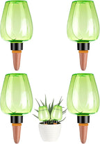 4 Pcs Plant Watering Globes Self Watering Planter Insert Plants Top Fill Water by Unknown