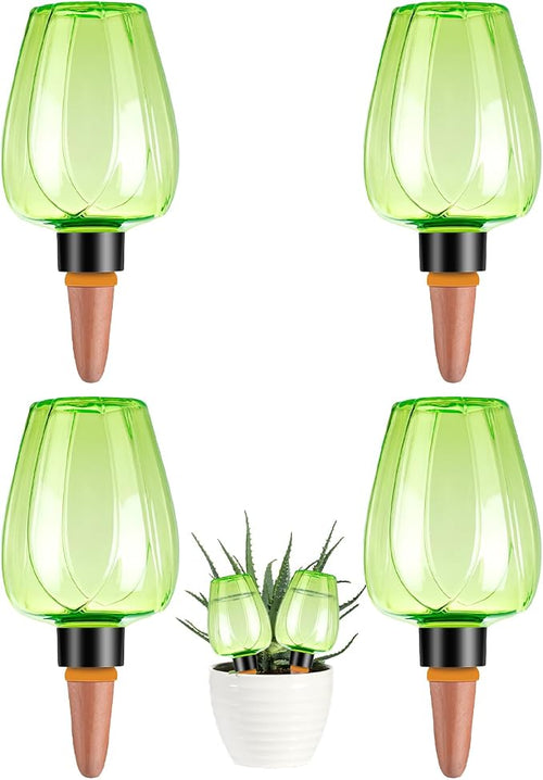4 Pcs Plant Watering Globes Self Watering Planter Insert Plants Top Fill Water by Unknown