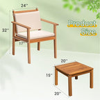 Greesum Outdoor Patio Furniture, 3 Piece Bistro Sofa Set - Image 5