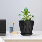 6 inch Plant Pots, 5 Pack Flower Pots - Image 5