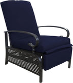 Kozyard Adjustable Outdoor Reclining Lounge Chair, Cushioned Patio Chaise Lounge - Image 9