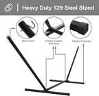 SUNCREAT Rope Hammock with Stand Included, Portable Double Hammock with Soft - Image 7