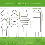 4 Pcs Mini Metal Trellis for Potted Plants, Climbing Support for Hoya Vines - Image 2
