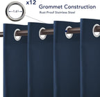 PureFit Outdoor Curtains for Patio Waterproof Weatherproof, UV Resistant - Image 4