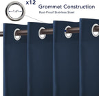 PureFit Outdoor Curtains for Patio Waterproof Weatherproof, UV and Fade - Image 4