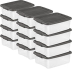 Sterilite 12-Pack ShelfTote, 25 Quart, and Office by Sterilite