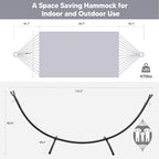 SUNCREAT Stand Alone Hammocks for Outside, 2 Person Self Standing Hammock - Image 5