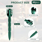 60 Pcs 5 Inch Christmas Light Stakes Universal Yard Lawn Holiday Light Stakes - Image 2