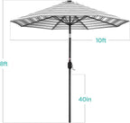 Best Choice Products 10ft Solar Polyester LED Lighted Patio Umbrella w/Tilt - Image 7