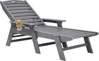 VEVOR Chaise Lounge Chair, 400 lbs Weight Capacity, 6 Positions Adjustable by VEVOR