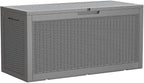 Devoko 95 Gallon Deck Box Large Resin Outdoor Storage Box, Waterproof and UV by DEVOKO