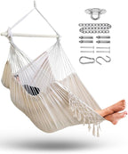 MIZTLI Hammock Chair Hanging Chair Swing Chair XXL Large Macrame Swing Indoor by MIZTLI