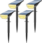 Solar Spot Lights Outdoor, Solar Lights Outdoor Waterproof IP65, 3 Brightness by ZookkiDirect