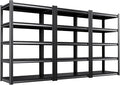 Set of 3 71"H-35"W Garage Shelving-2050LBS 5 Tier Storage Shelves, Adjustable by Unknown