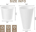 Kante Tall Round Planter Set of 2, 15 Inch Tall Decorative Planter Pots - Image 2