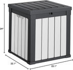 40 Gallon Resin Deck Box, Lockable Patio Outdoor Storage Box - Image 7