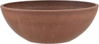 PSW Pot Collection M30TC 8-inch Plastic/Stone/Wood Composite Low Bowl Planter – by PSW