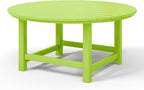 WestinTrends Malibu Low Outdoor HDPE Round Patio Coffee Table - Image 9