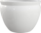 Red Lantern Large 22" White Porcelain Fishbowl Planter - Image 6