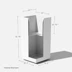Veradek Block Series Pedestal Planter - Image 3
