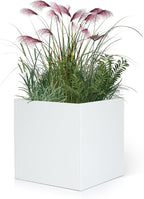 White Outdoor Planter Square Steel Planters Galvanized Steel Planter Box 20 - Image 7