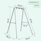 G TALECO GEAR Hammock Chair Stand, Heavy-Duty Steel 300LBS Multi-Use Hammock - Image 6