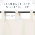 Elrene Home Fashions Matine Weatherproof Tab-Top Indoor/Outdoor Solid Color - Image 6