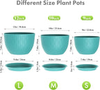 Large Plant Pots 12/10/9 inch, 3 Pack Big Flower Pots - Image 2