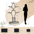 Plant Stand Indoor with 4 Grow Lights - Image 2