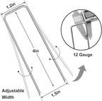 HongWay 120 Pack 4 Inch Landscape Garden Staples, Garden Stakes Galvanized 12 - Image 2