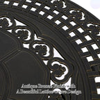 Patio Dining Table, Cast Aluminum Patio Table - Image 3