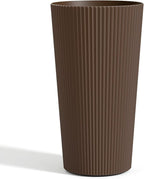 FONTOI 23.6" Tall Planter for Outdoor Plants Set of 2 Large Outdoor Plastic - Image 7