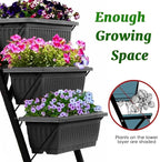 SEJOV 2 Pack Vertical Raised Garden Bed, 5 Tiers Elevated Planter Box - Image 6