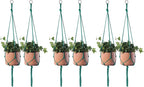 ELANE 6PCS Macrame Plant Hanger Indoor Hanging Planter Basket Decorative by ELANE